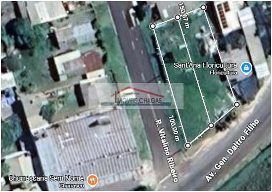 Imóveis Chagas Santana do Livramento - Jardins - Terreno na Av. Daltro Filho